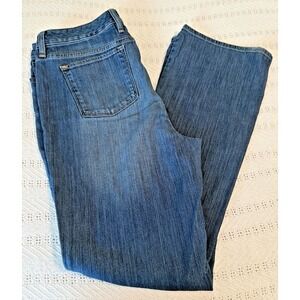 LL Bean favorite fit‎ jeans sz14 Tall Boot cut Medium denim stretch Mid rise